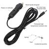 2PCS DC 5.5mm x 2.1mm Car Lighter Power Plug Indicator Light 3 Meters Length Power Supply Adapter Cable Universal Power Cord