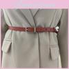 Genuine Leather Slim Belt Women With Alloy Pin Closure For Fashionable Use Daily