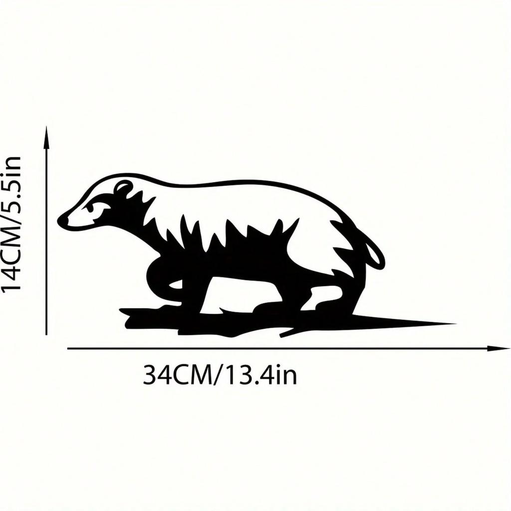 Metal Tree Stake Wildlife Silhouette, Outdoor Garden Yard Art Decor, Iron Animal Lover Gift