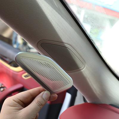 For Maserati Levante 2016- Aluminum Alloy Car Front Door A Pillar Audio Speaker Net Cover Trim Decoration Horn Accessories