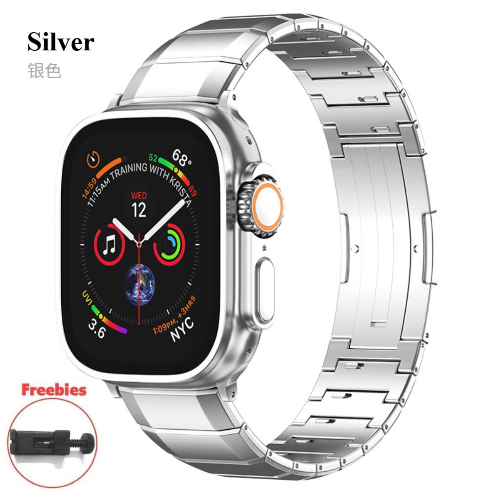 Titanium Band for Apple Watch Series 10 46mm 9 8 7 45mm 41mm 42mm Luxury Metal Strap for iWatch Ultra 2 49mm 6 5 4 SE 44mm 38mm 40mm