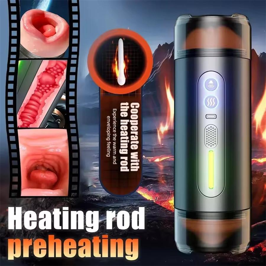 Automatic Male Masturbator Sucking Cup Deep Throat Oral Vagina Suction Blowjob Vibrating Sex Toy For Men