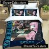 Anime Girl Lonely Rock Art Print Three Piece Bedding Set Article Children Or Adults For Beds Quilt Covers Pillowcases Bedding741