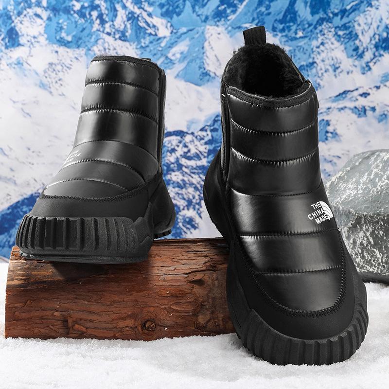 Autumn and winter velvet thickened new warm men's casual boots student high-top snow boots men's shoes cotton shoes men's