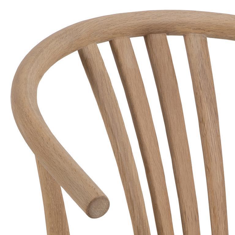 WOODEN CHAIR York bleached oak STRING SEAT jute