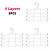 3 Pack Multi-layer Non-Slip Bra Organizer Hanger Effortlessly Storage Sport Bras Camisoles & Swimsuits Tops Skirts Dorm Wardrobe
