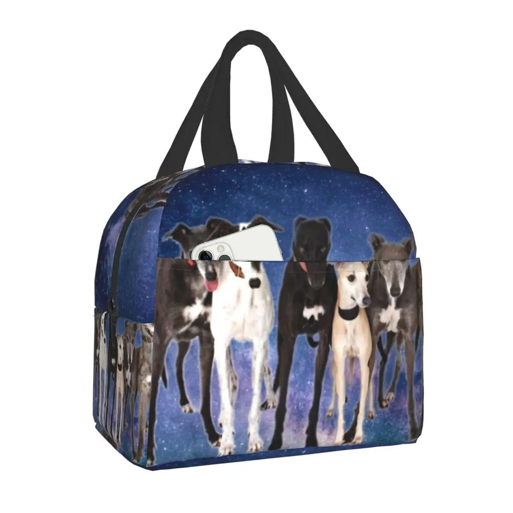 Schnauzer Coffee Dog Breed Pet Art Pure Breed Cafes Insulated Lunch Bag for Women Leakproof Cooler Thermal Bento Box