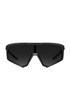 Dee Franklin Hurricane Sunglasses, Black/Black, DFKSUN5411-0020