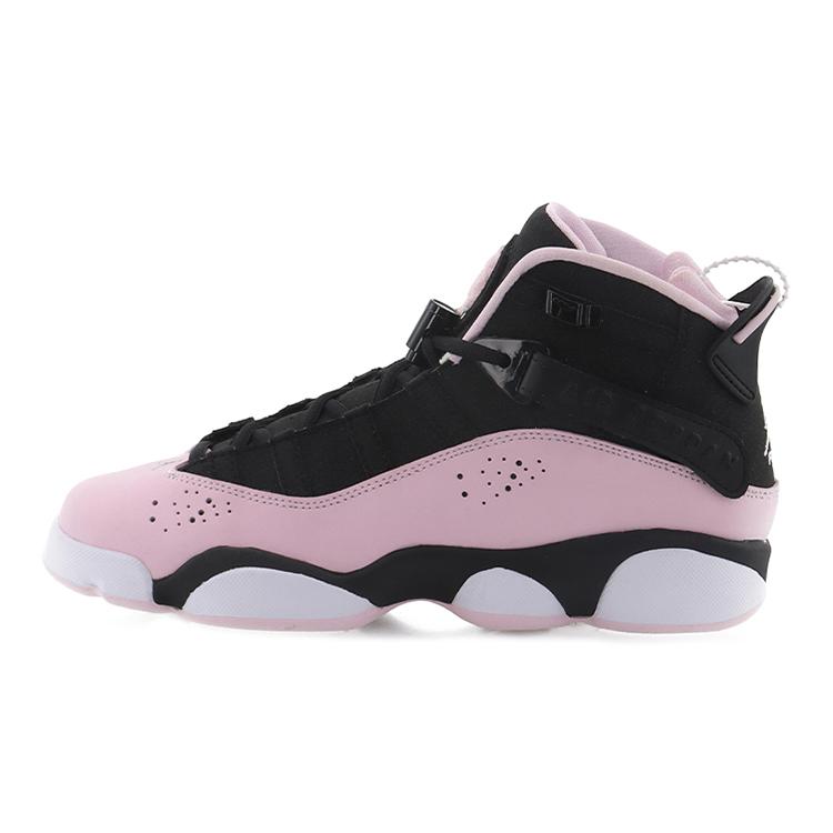 Jordan 6 Rings Черно-розовый Foam GS 323399-006 36 чёрный/белый