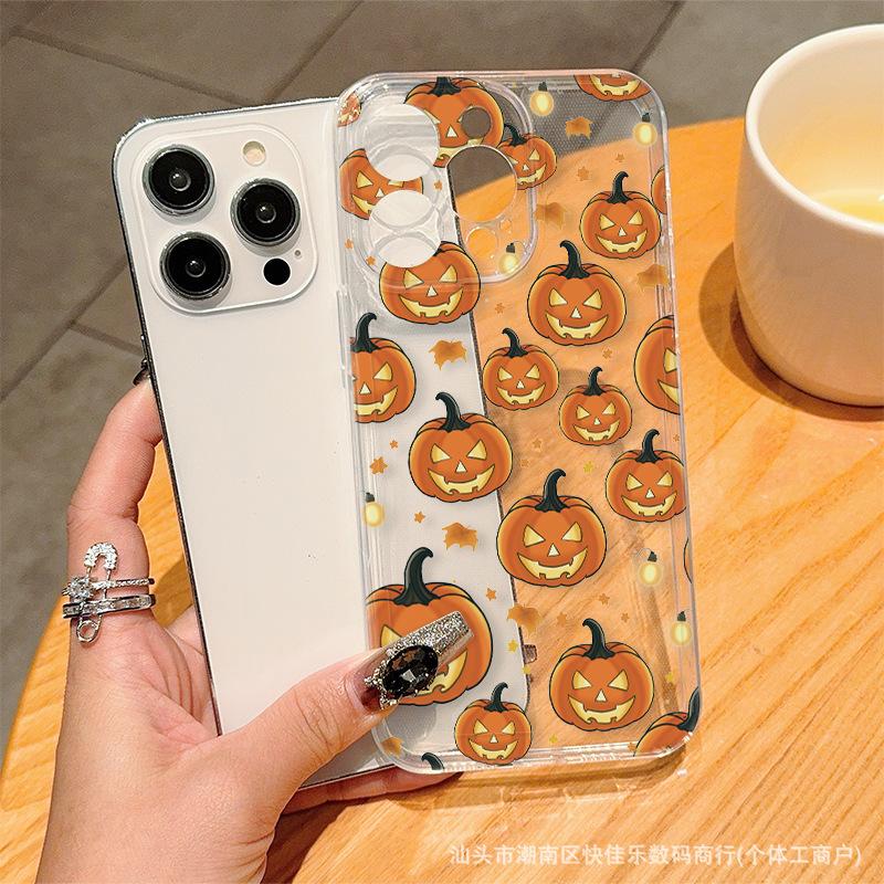 Pumpkin Bat for Apple 15Promax phone case iPhone14/13/12/11 Pro niche xs tide 16