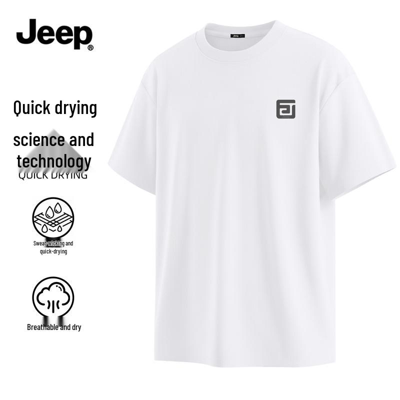 Jeep Men s Ice Silk Quick-Dry Sport T-Shirt M