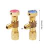 R410 R22 Air Conditioning Refrigerant Safety Valve 1/4" Refrigeration Charging Safety Liquid Adapter Repair Hand Tool Parts