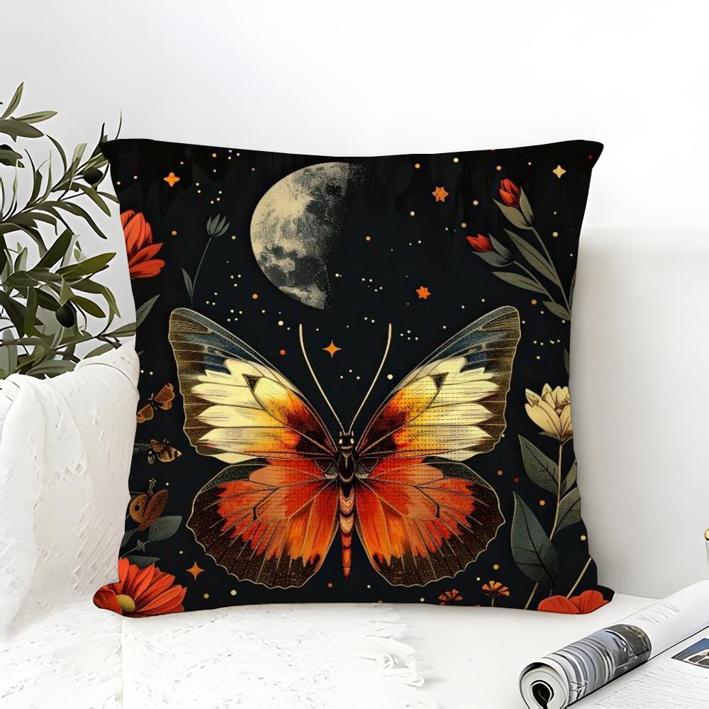 Natural Animal And Colorful Floral Decorations Pillow Case Linen Pillow Case Sofa Home Decor Cushion Cover Cushion Cove