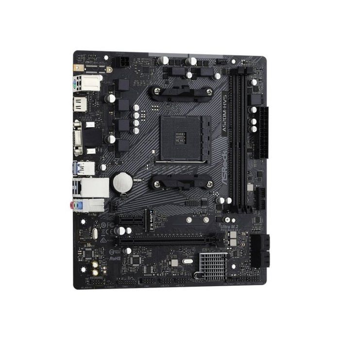 Carte mère Micro ATX ASRock A520M-HVS Socket AM4 DDR4 M.2 PCIe NVMe USB 3.0 PCI-Express 3.0 16x