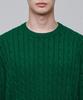 MUSINSA STANDARD Cable Crew Neck Knit [Jolly Green]