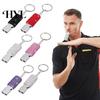 Aluminum Alloy Whistle Bling Metal Rhinestone with Keychain Shining Trendy Emergency Loud Crisp Sound for Referees Coaches Lifeguards Emergencies