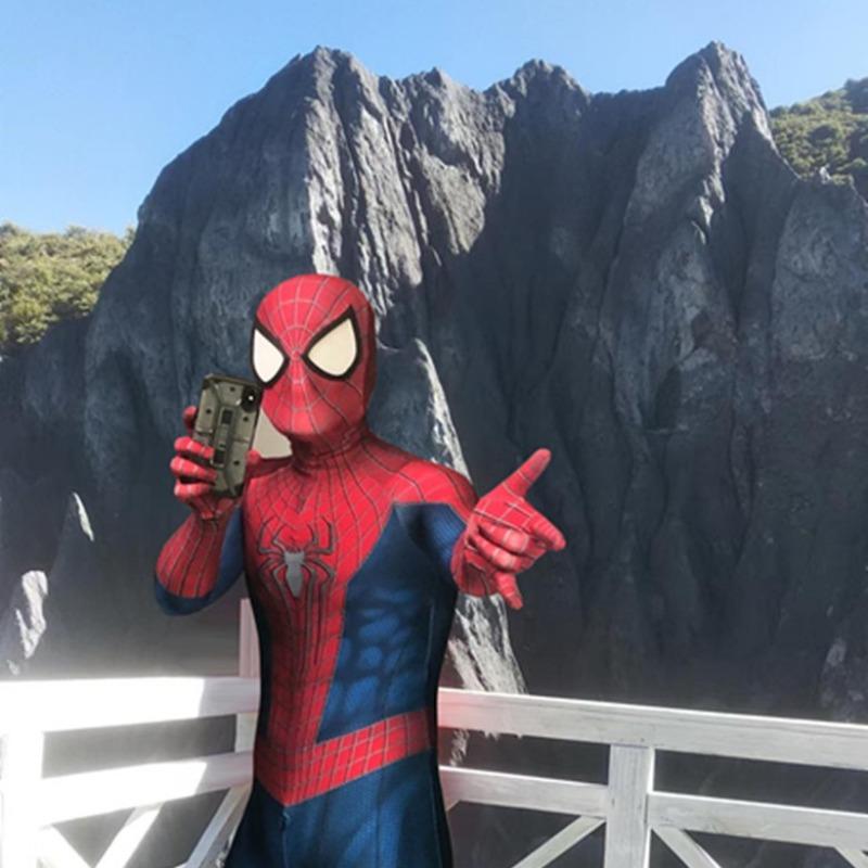 Amazing Spider-Man Cosplay All-Inclusive One-Piece Tights Elastane Elastic Digital Printing Comic-Con Performance Suit
