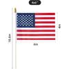 Small American 4x6 Inch Flags-50 Pack On Stick, Handheld American Flag/US Flag On Stick, for 4th of July Decorations, Patriotic Decorations, Party