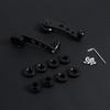 1Set Aluminum Car Window Crank Handle Set Universal Manual Winders for Left Right Doors Interior Upgrade with Mounting Clip
