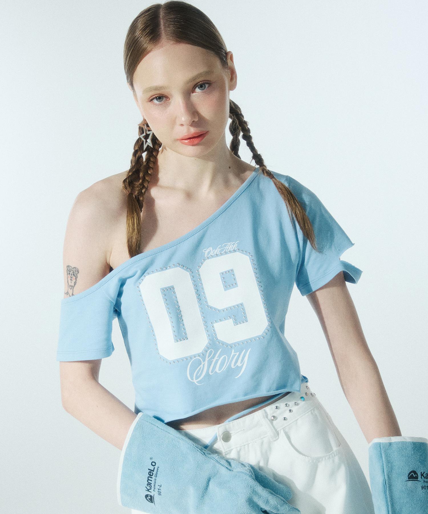 Uah 09 T-Shirt (Sky Blue) Free