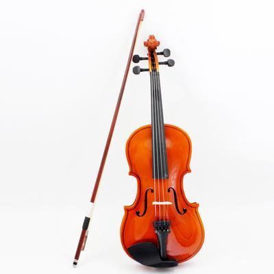 Beliebte Violine 4/4 Natürliches Linde Massivholz Violine Schüler Kinder Anfänger Erwachsener Violine spielen