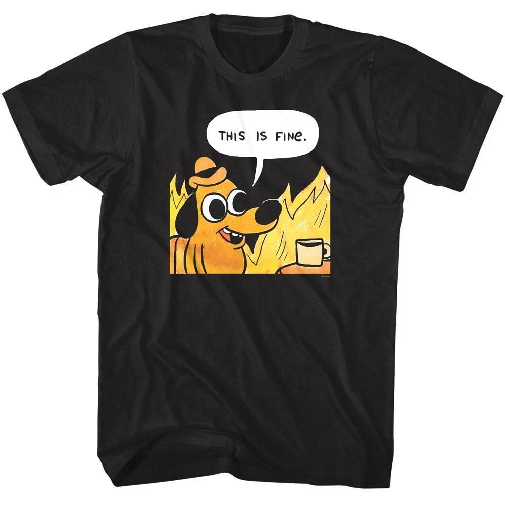 This is Fine Dog Men s T Shirt 4XL
