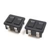 Power Window Switch Switzerland Universal Black 10 Terminals Truck DPST Pack of 2