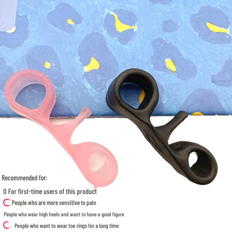 Silicone Two-Hole Toe Separator & Corrector for Hallux Valgus and Overlapping Toes