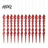 Decorative Pendants 12Pcs Colorful for Holiday Windows Ornaments Acrylic Spiral Icicle Twisted Ice Bar Hanging