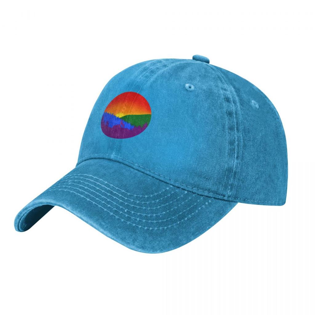 Subtle Gay Pride Flag Landscape Baseball Cap party Hat Luxury Hat Beach Bag Beach Outing Women Beach Fashion Unisexs