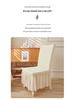 Thickened Three-Dimensional Seersucker Elastic Chair Cover with Short Skirt