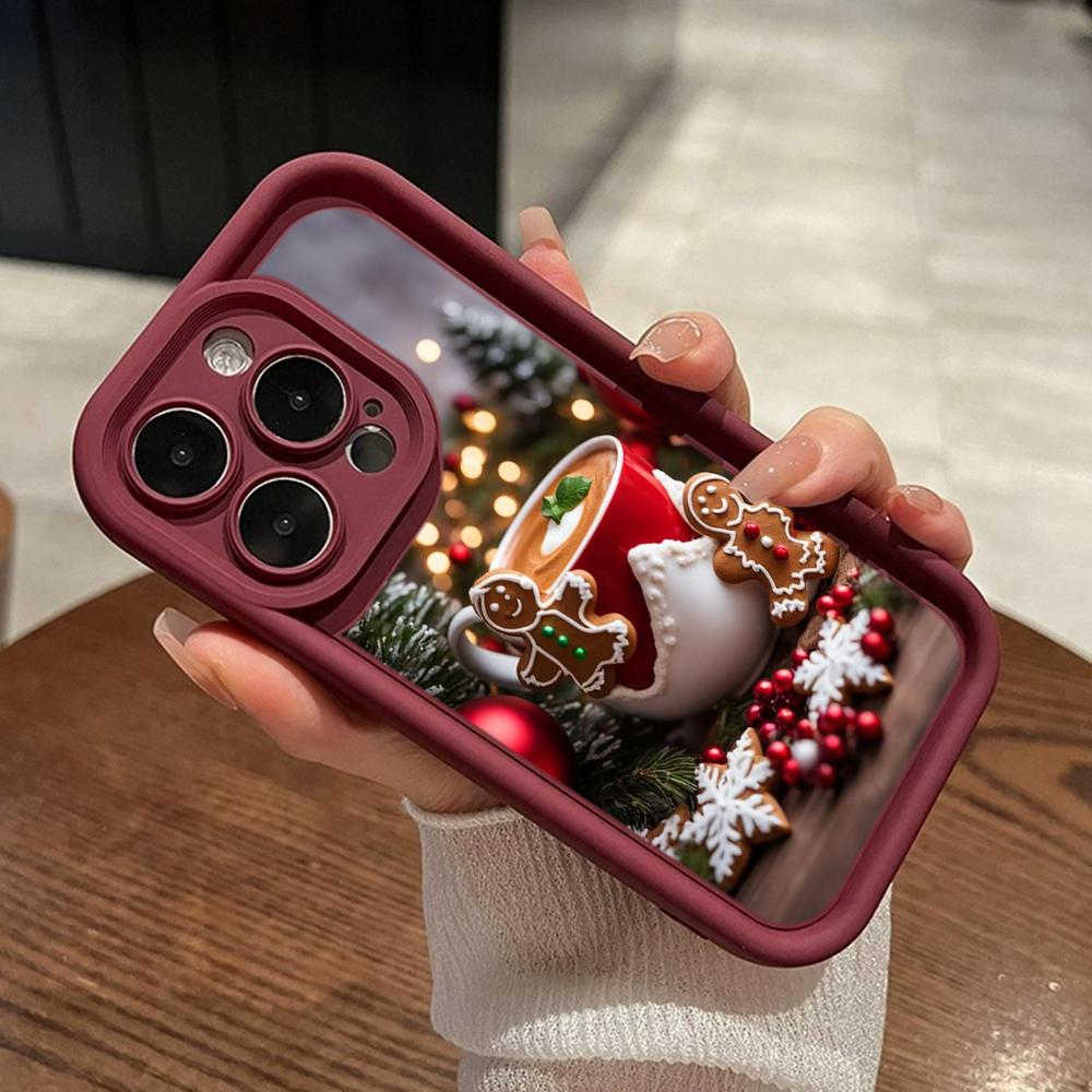 Sky Eye Ladder Soft Case for Samsung A06 A15 A25 A35 A55 A14 S23 S24 FE All Samsung Models Phone Cases Cover NY46 Christmas Santa Claus Christmas Tree