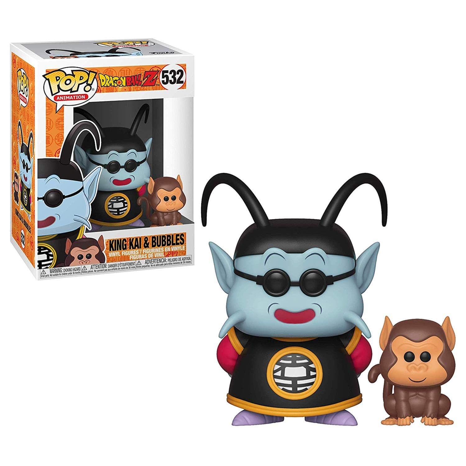 

Funko Dragon Ball Z King Kai and Bubbles Vinyl kleuren 36406,Pop Figure,Eén maat,Multi