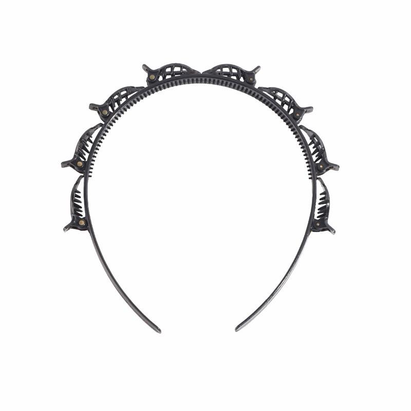 

Резинка для волос, однотонная многослойная акриловая заколка для волос, плетеная резинка для волос, артефакт, ювелирные изделия чёрный