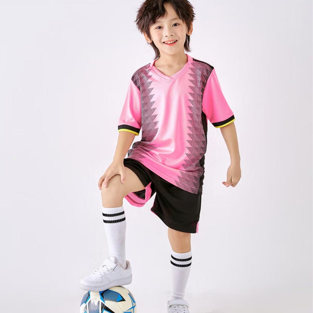 Factory direct sales of children's adult football clothes, short-sleeved sets, primary school students' sports  training  cross-border special supply