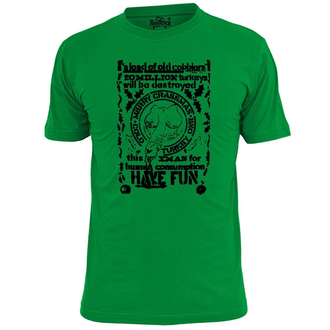Mens Merry Crassmas Crass T shirt Anarchy Punk M
