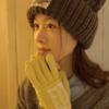 ANOETIC COZY LACE GLOVE_YELLOW