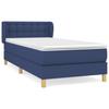 Box Spring Bed with Mattress Blue 80x200 cm Fabric