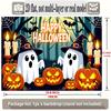 Party Backdrop Halloween Flat Banners Spooky Ghosts Pumpkins Celebrations Wedding Enthusiasts Photo Booth Decor Front Door Decor