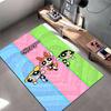 "Colorful Cartoon-Themed Carpet with Iconic Girl Trio Pattern" Suitable for Use As an Anti-slip for Living Room Bedroom Sofas