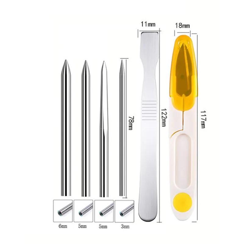 DIY Paracord Needle Set Parachute Bracelet Making Kit Stainless Steel Paracord Rope Flattener Knitting Stitching Tools
