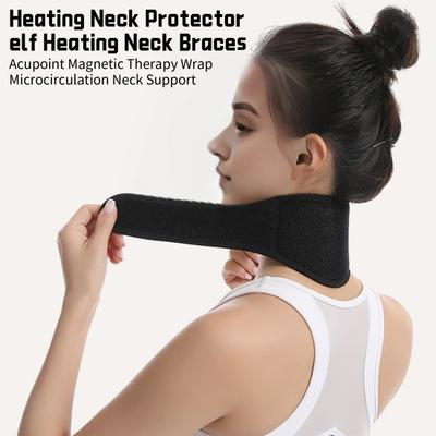Self Heating Neck Protector Magnetic Therapy Neck Brace Adjustable Pain Relief Support Warmer for Neck Arthritis Migraine Headaches Shoulders And Back