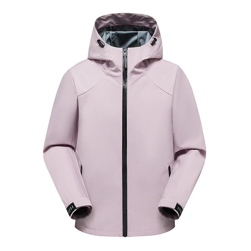 Men Women Waterproof Windproof Hiking Jacket Outdoor Climbing Raincoat Lightweight Fall Season Hooded Shell Coat