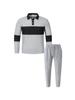 2025 Men's Autumn Waffle Sweatshirt & Pants Set - Casual Long Sleeve Lapel Design