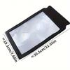 2pcs Durable PVC Material 3X Large Page Magnifying Glass Handheld Full-View Reading Aid for Seniors