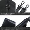 TIDING Echte Leder Sacoche für Elegante Crossbody Brust Schulter Rindsleder Nappa Schwarz Herren, Unterkleid Pochette, Tasche, Tasche, Klein, Kompakt, Schlank,