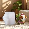 DIY Dog Flower Pot Dropping Mold Aromatherapy Candle Cup Vase Storage Silicone Mold Cement Gypsum Cup Mold