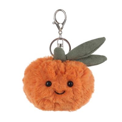 Apricot Lamb Fresh Orange Cute Soft Keychain Plush Toy, Perfect for Boys and Girls, Fits Kids Backpacks and Purses, 6cm