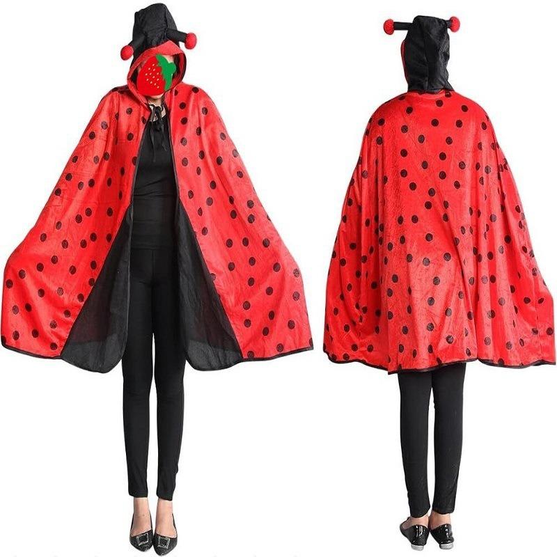 Ladybug neutral cape, cosplay masquerade ladybug animal cape