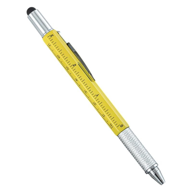 Ручка-мультитул 6 в 1 6 в 1 Многофункциональная шариковая ручка Гаджеты-мультитулы Рождественские подарки для мужчин Рождество